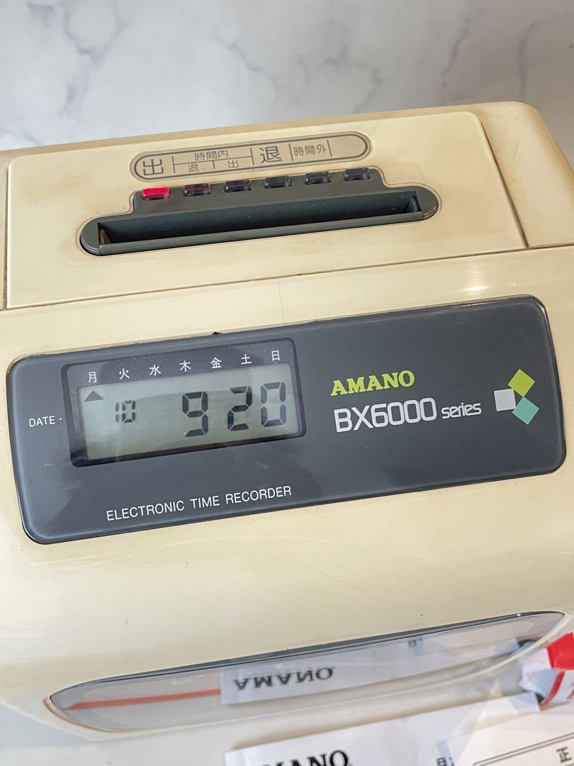 現状 AMANO 電子タイムレコーダー BX6200 外部時報・電子 現状 AMANO 電子タイムレコーダー BX6200 外部時報・電子