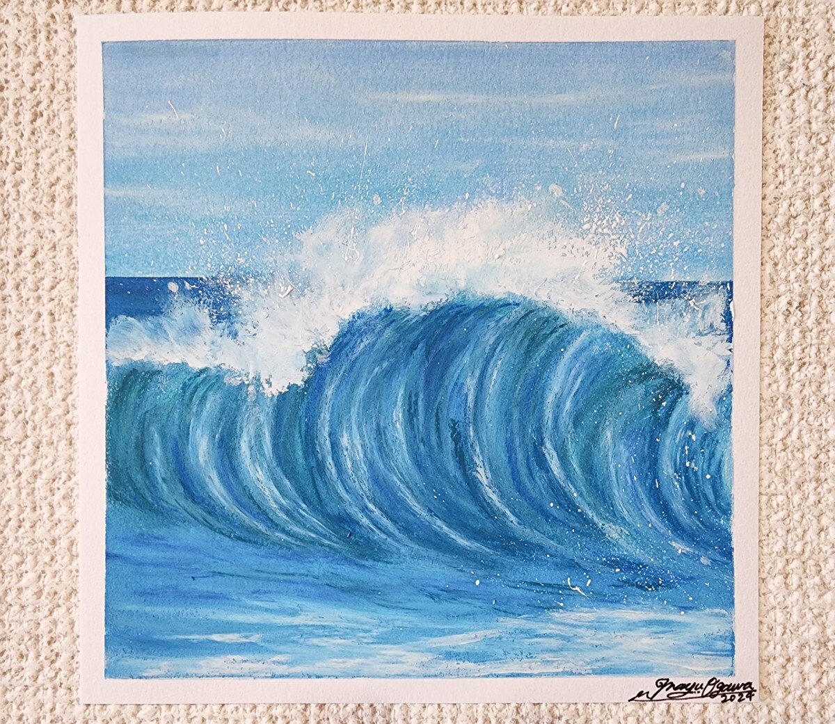 風景画 海の絵 パステル アート 自然 絵画 夏 空の絵 オイル 風景画 海の絵 パステル アート 自然 絵画 夏 空の絵 オイル