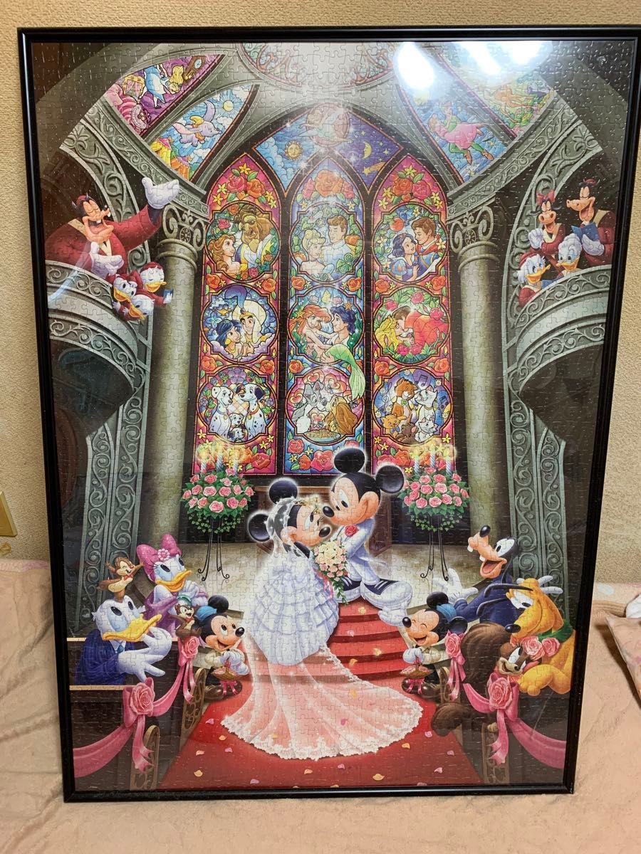 ディズニーパズル完成品 額パネル付き 2000ピース レア品 73 ディズニーパズル完成品 額パネル付き 2000ピース レア品 73