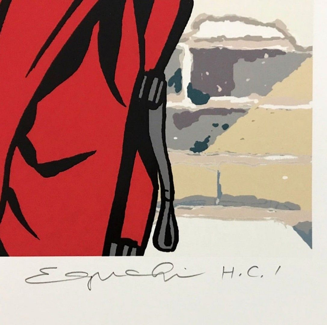 江口寿史 Lena's Caf ED 100 版画 アート シルクスクリーン 江口寿史 Lena's Caf ED 100 版画 アート シルクスクリーン
