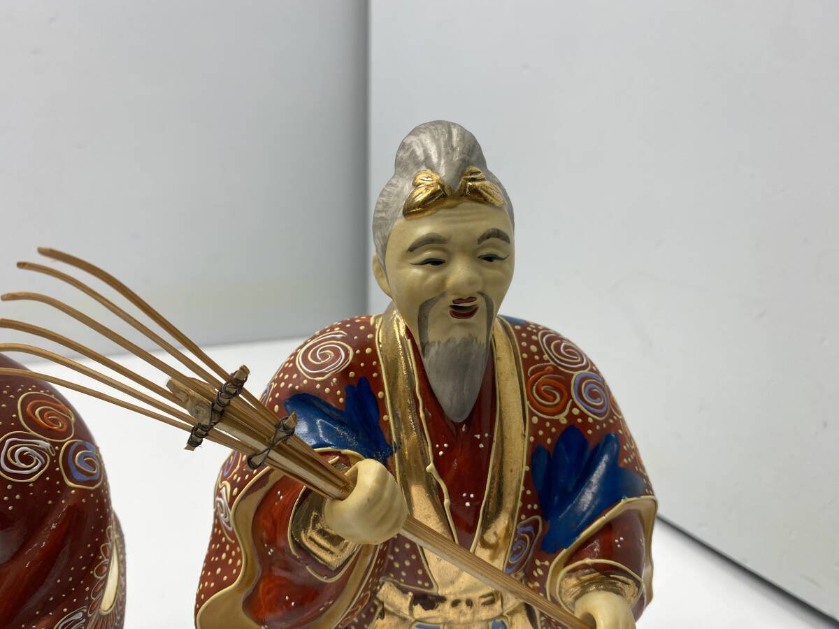 7/6 九谷焼 高砂 人形 陶器人形 老人夫婦 /現状品(九谷)|売買 7/6 九谷焼 高砂 人形 陶器人形 老人夫婦 /現状品(九谷)|売買