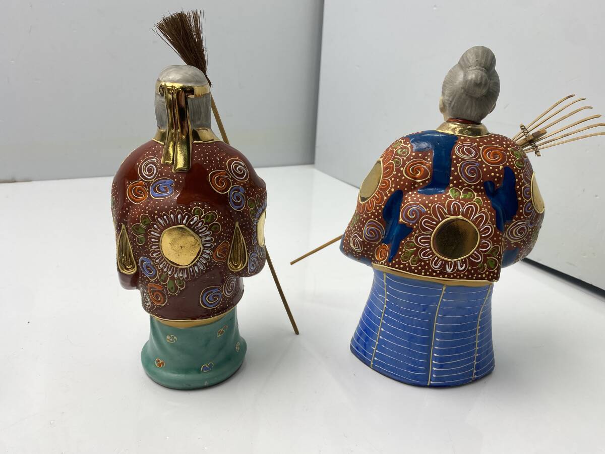 7/6 九谷焼 高砂 人形 陶器人形 老人夫婦 /現状品(九谷)|売買 7/6 九谷焼 高砂 人形 陶器人形 老人夫婦 /現状品(九谷)|売買