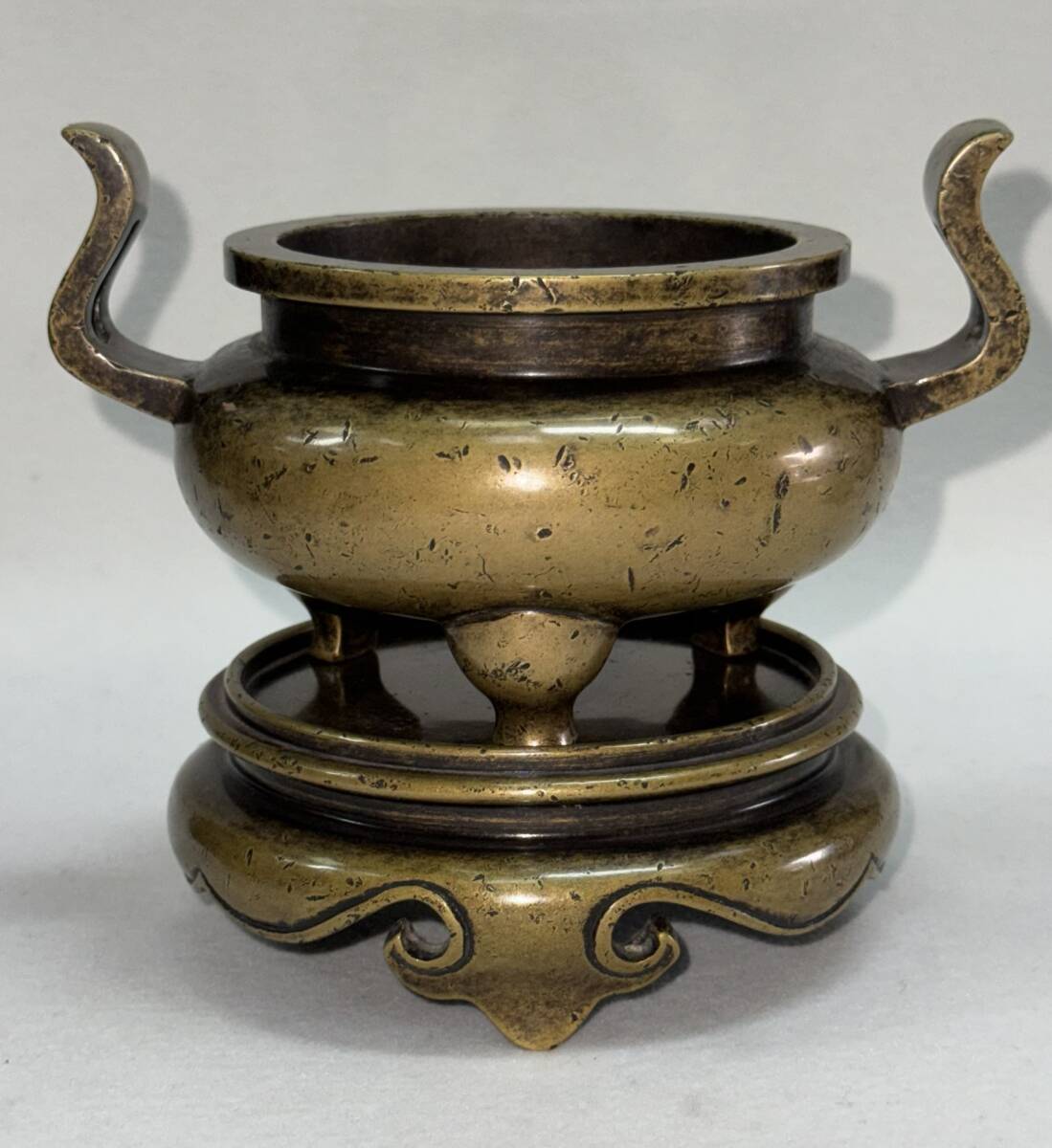 清・古銅彫・塗金・法器・降魔杵』極細工・骨董品・古賞物・中国 清・古銅彫・塗金・法器・降魔杵』極細工・骨董品・古賞物・中国