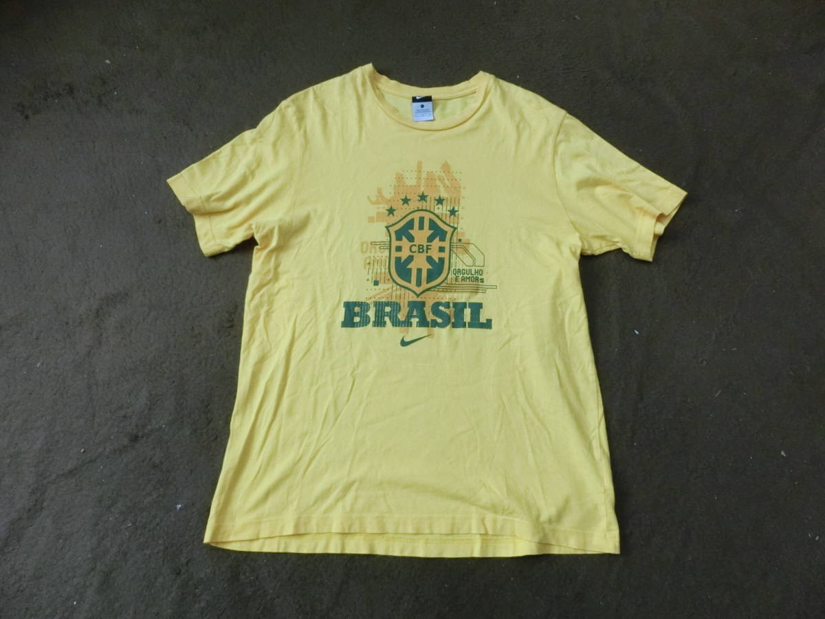 【NIKE】 　CBFブラジル代表/ナンバーシャツ　　　背面ダメージ加工/背番号９　　 【激レア品】_画像1