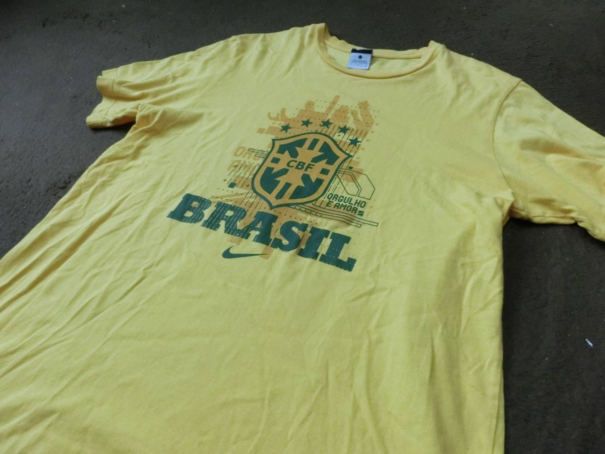 【NIKE】 　CBFブラジル代表/ナンバーシャツ　　　背面ダメージ加工/背番号９　　 【激レア品】_画像3