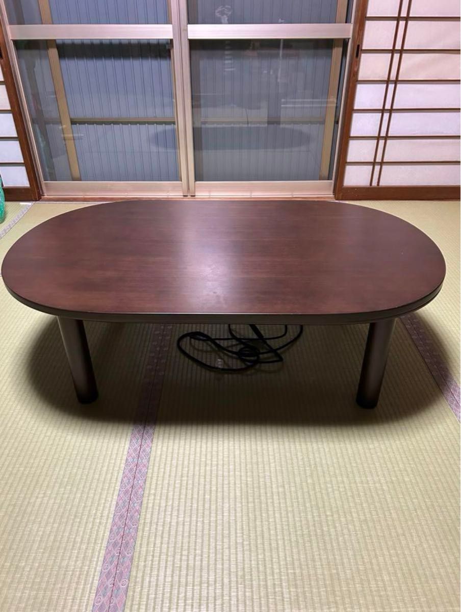 取扱説明書あり】【ペット タバコなし】無印良品 楕円こたつ 取扱説明書あり】【ペット タバコなし】無印良品 楕円こたつ