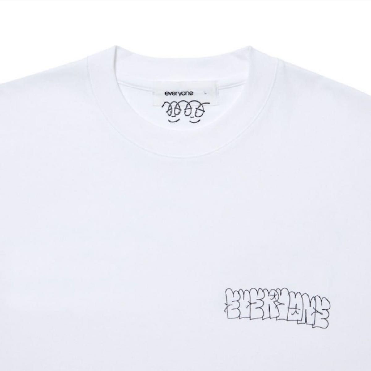 everyone j 30000 logo tee (WHITE) XL エブリワン 新品未使用 everyone j 30000 logo tee (WHITE) XL エブリワン 新品未使用