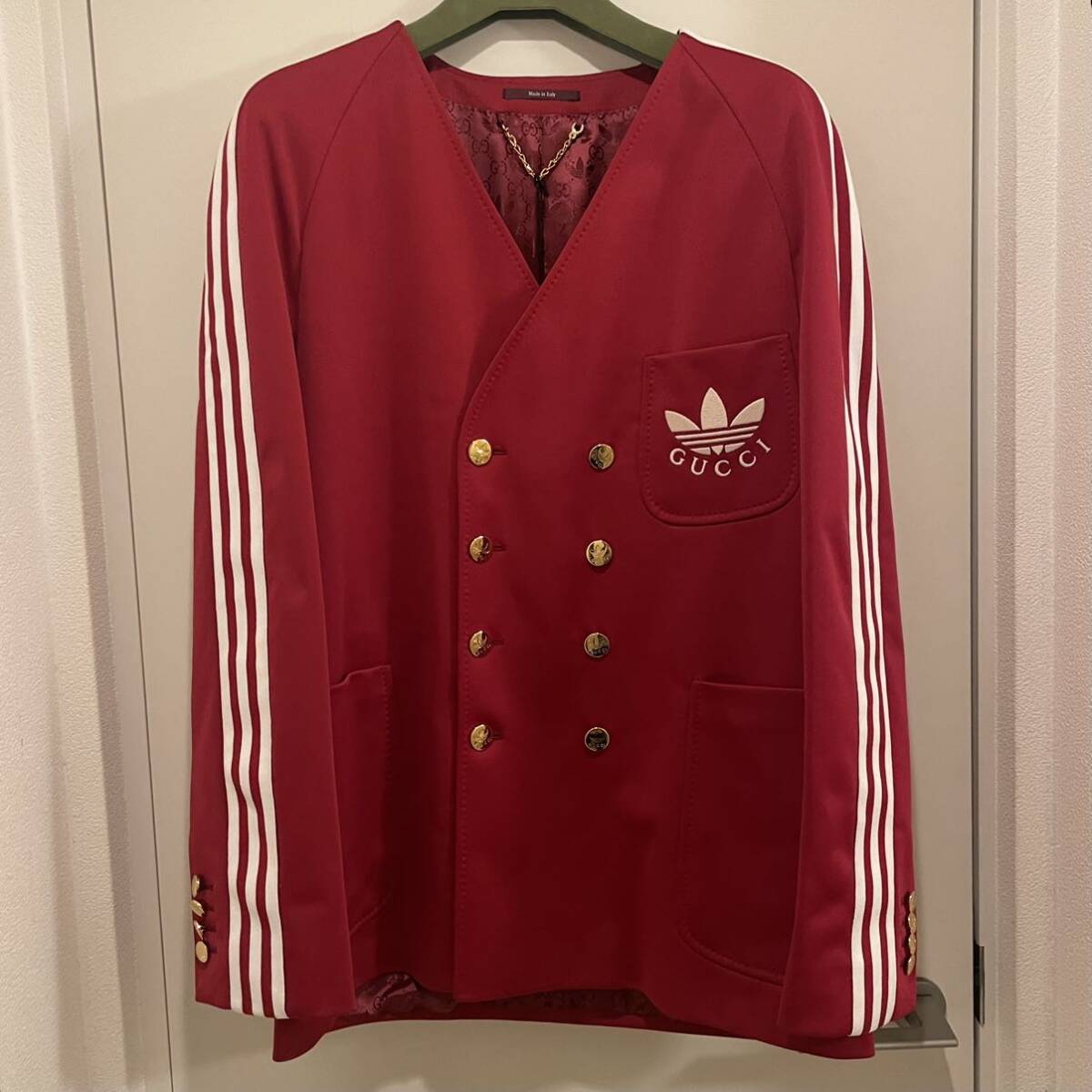 2022aw 定価50万 GUCCI adidas コラボレーション ノーカラー 2022aw 定価50万 GUCCI adidas コラボレーション ノーカラー