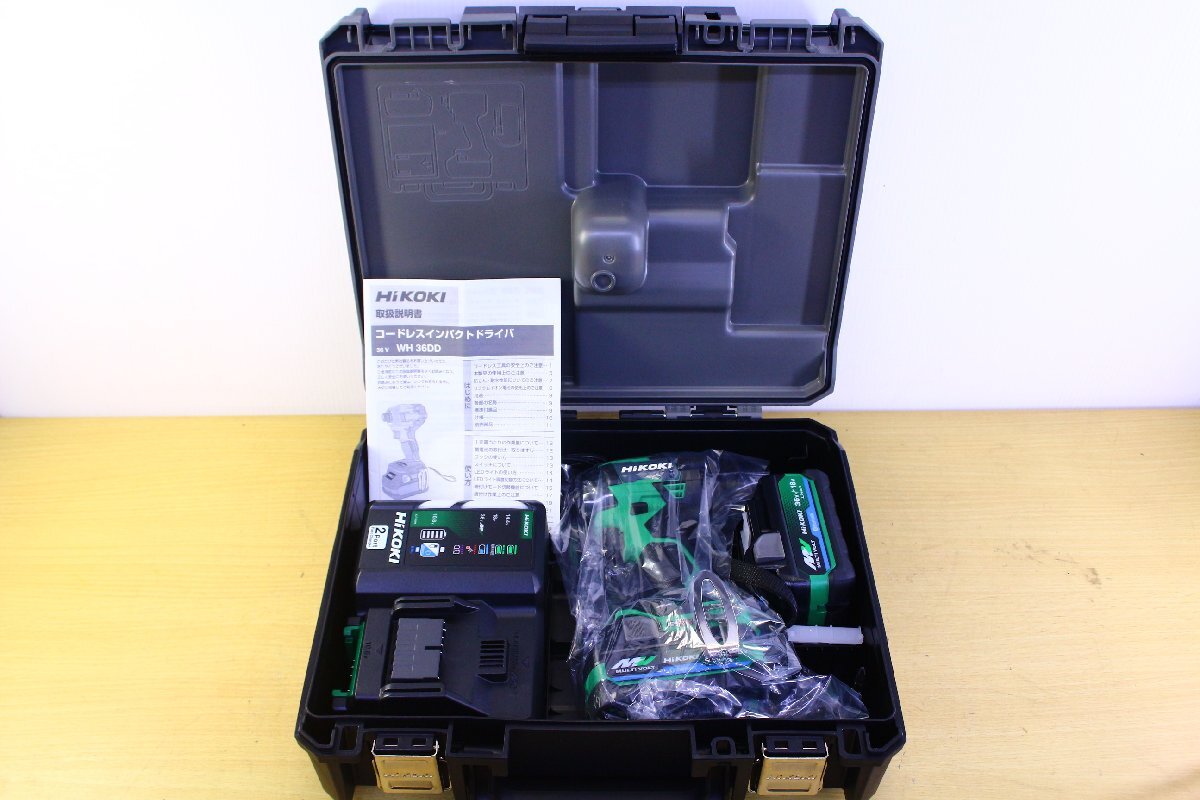 ●【未使用】HiKOKI/ハイコーキ WH36DD コードレスインパクトドライバ 充電式 付属品あり 締付 ネジ締め 電動工具【10956737】