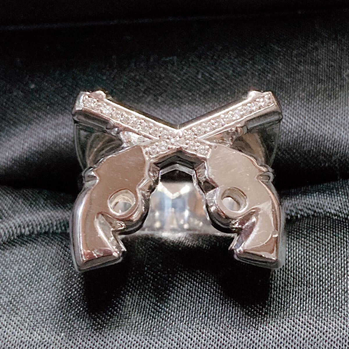 roar × IVXLCDM シルバー925 ダイヤモンド リング 17号 箱有 roar × IVXLCDM シルバー925 ダイヤモンド リング 17号 箱有