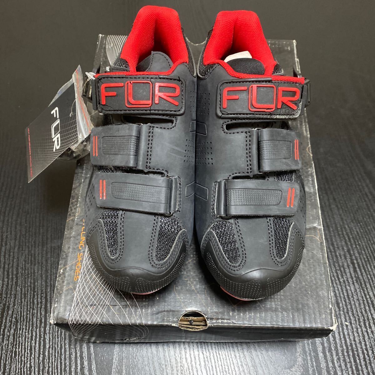 新品未使用★FLR(エフエルアール)ビンディングシューズ★F-65Ⅲ★MTB★23cm★ブラック/レッド