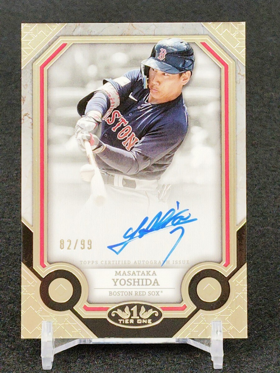 topp 吉田正尚 auto /99枚 直筆サイン 99枚限定】吉田正尚2024 Topps Tier 1 直筆サインカードレッドソックス