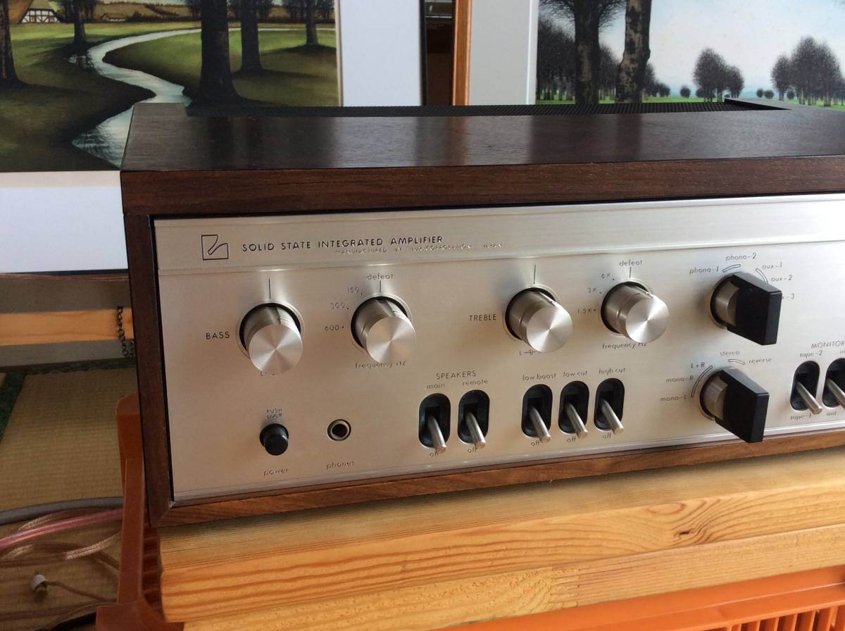 LUXMAN SQ507X pre-main amplifier. with defect goods. manual circuit map attaching. beautiful goods. including carriage.