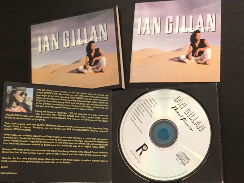 IAN GILLAN [イアン・ギラン] 1990年 『NAKED THUNDER』 デジパック仕様CD スティーヴ・モリス_画像2