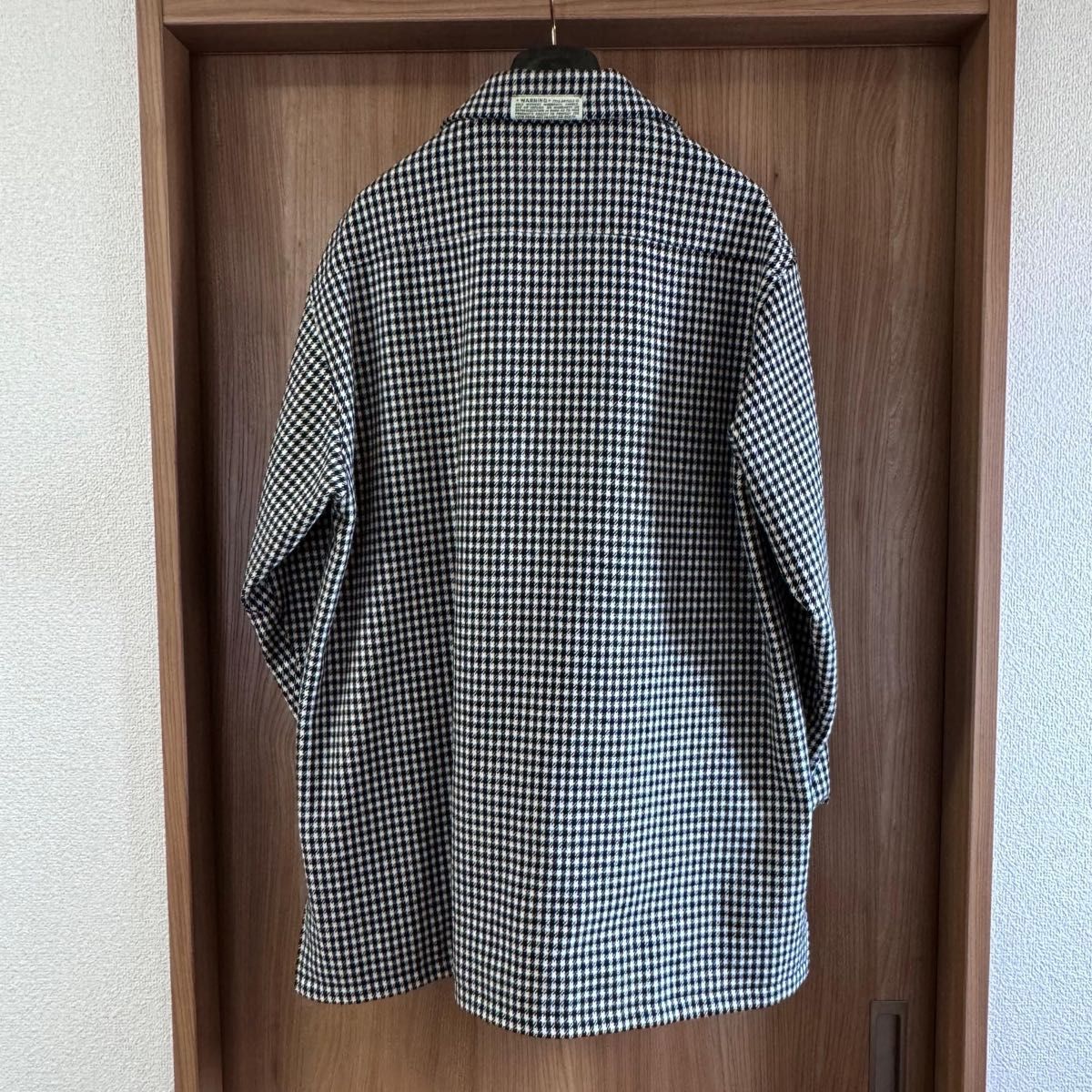 美品 エヌハリウッド 22年秋冬 千鳥格子チェックシャツ 美品 エヌハリウッド 22年秋冬 千鳥格子チェックシャツ