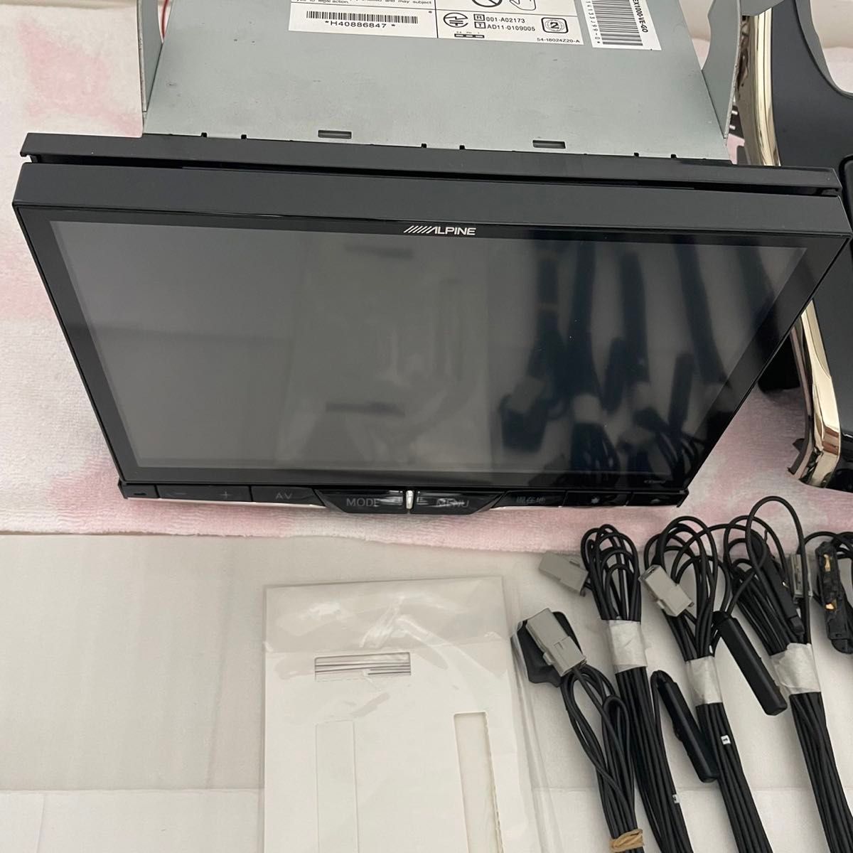 アルパイン EX1000 ナビ ゴールドパネル 20系 ヴェルファイア アルパイン EX1000 ナビ ゴールドパネル 20系 ヴェルファイア