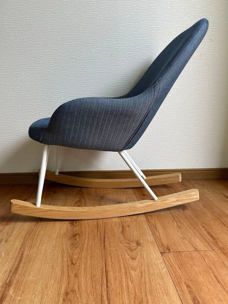 ダルトン ロッキングチェア ROCKING CHAIR S HERRINGBONE BLUE ダルトン ロッキングチェア ROCKING CHAIR S HERRINGBONE BLUE