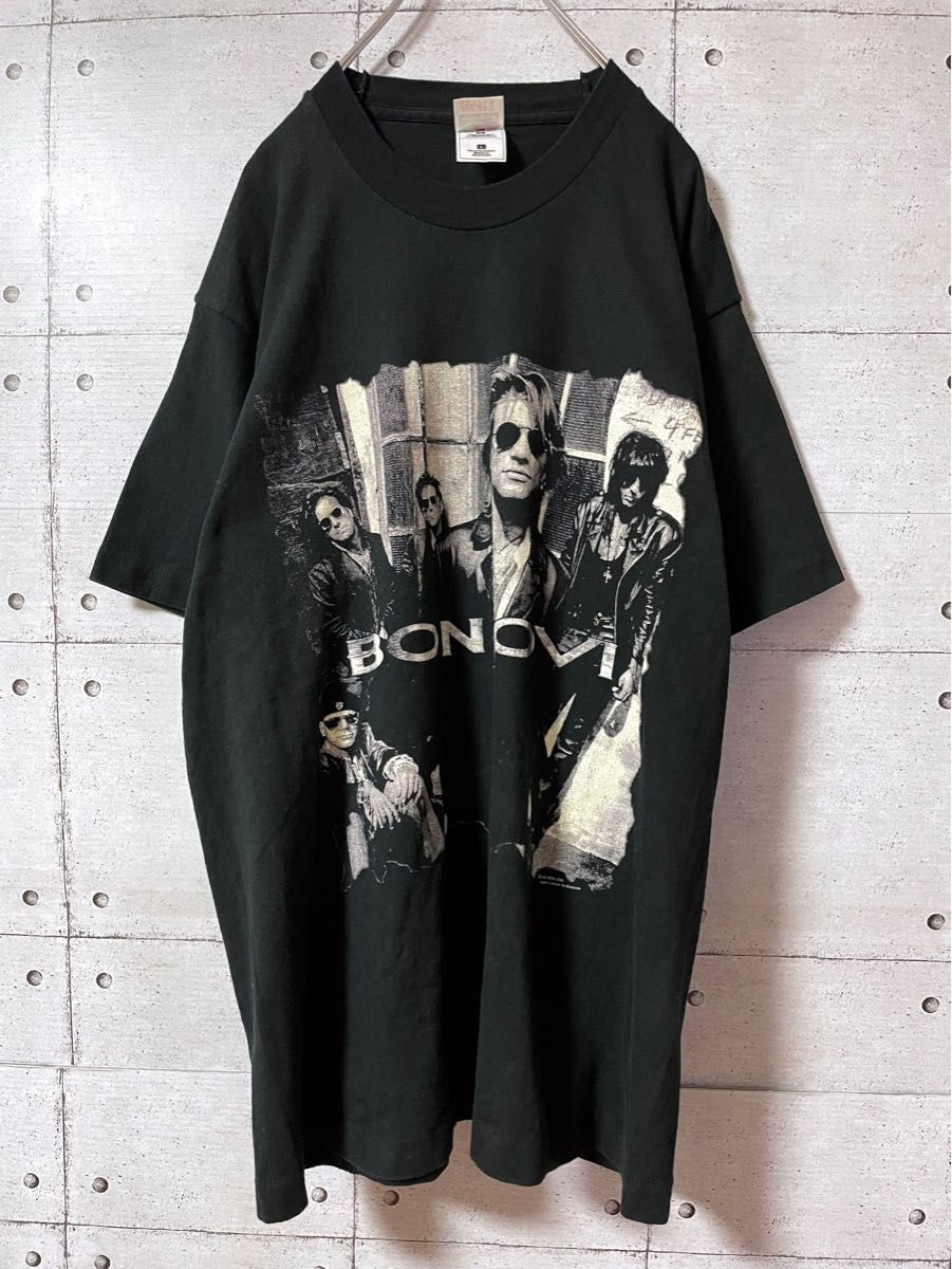 90s ボンジョビ BON JOBI バンド Tシャツ 美品 L 黒 US古着 90s ボンジョビ BON JOBI バンド Tシャツ 美品 L 黒 US古着