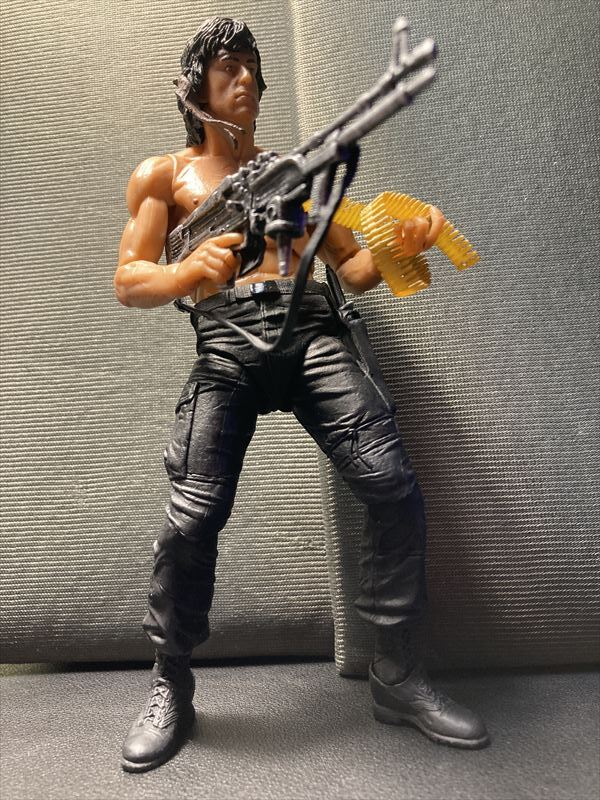 ランボー ヴィンテージフィギュア 置物 シルベスタ・スタローン ランボー 7インチ アクションフィギュア シルベスター・スタローン