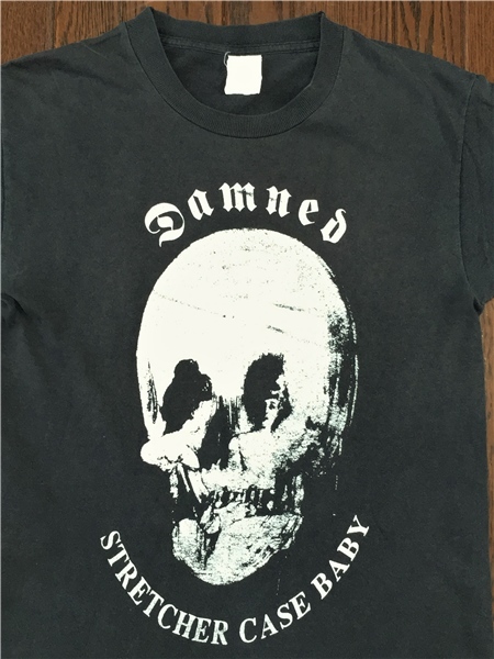 Damned Damd .... Skull Old T-shirt black single stitch search Vintage bread clock band ...e car -