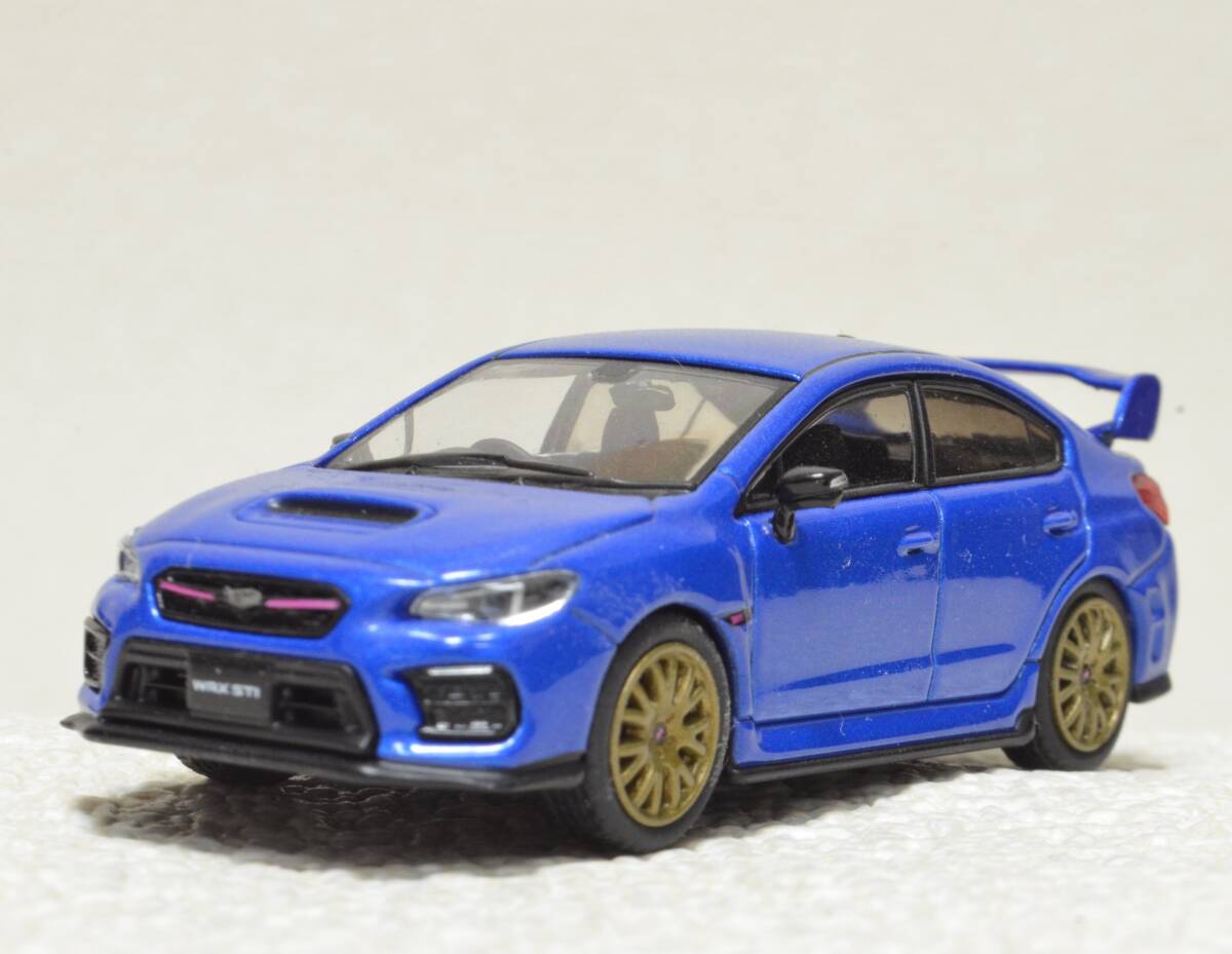 1/64 スバル WRX STI EJ20 ファイナルエディション (EJ20エンジンディスプレイモデル付き） WR ブルーパール