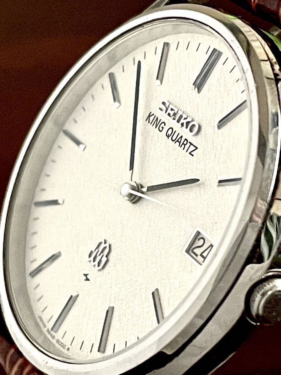 【ツインクォーツ・ガラス新品】SEIKO KING QUARTZ 純正ブレス Yahoo!オークション - 美品 ツインクォーツ順調に作動中 綺麗な