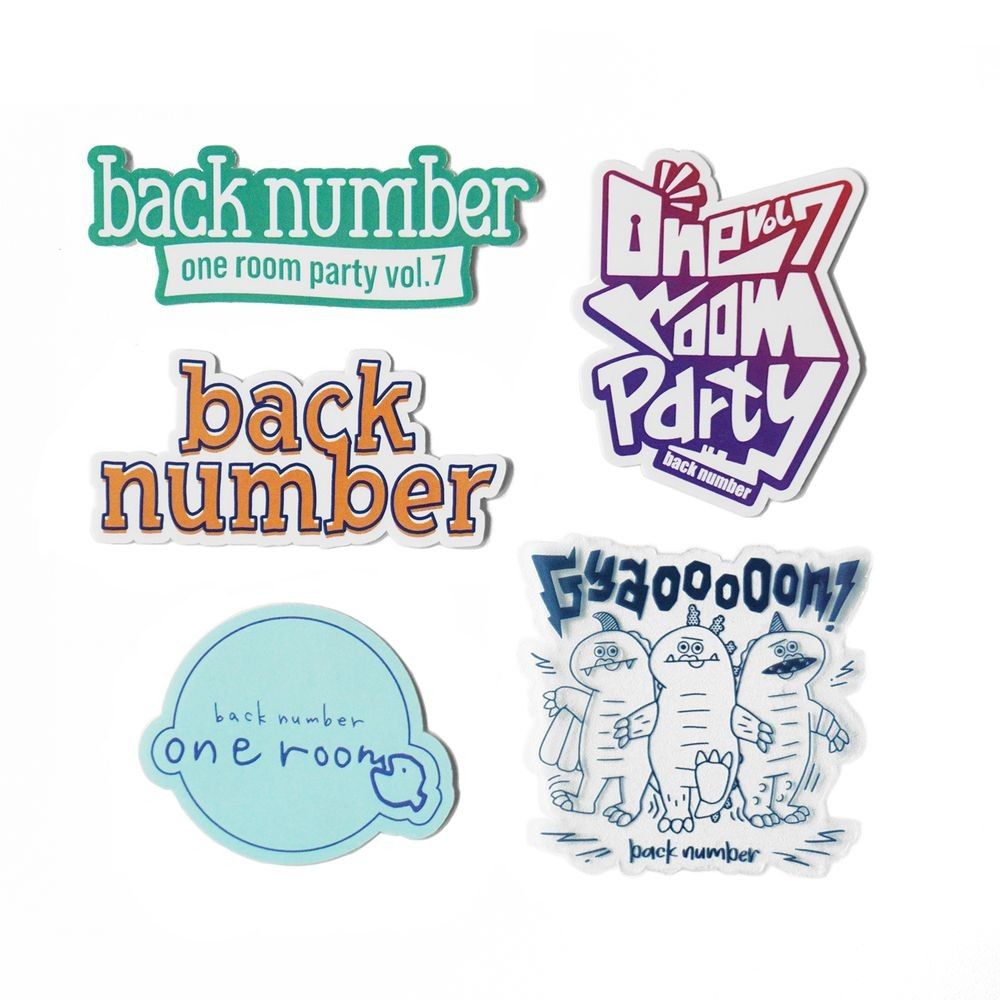 backnumber one room party vol 7 グッズ ステッカー セット backnumber one room party vol 7 グッズ ステッカー セット