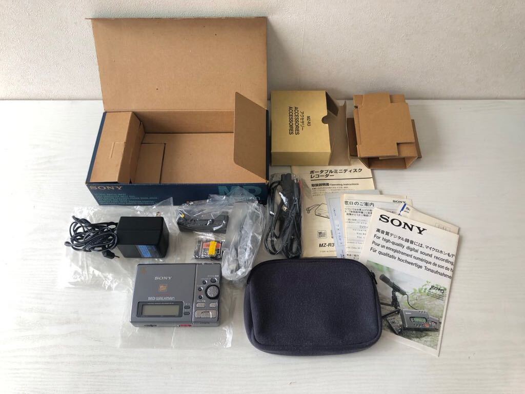 SONY MD WALKMAN MZ-R3 箱付属品付 MDウォークマン ジャンク品 SONY MD WALKMAN MZ-R3 箱付属品付 MDウォークマン ジャンク品