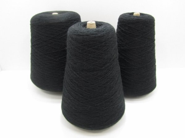  knitting wool *RICH LUX* black * same 3 sphere set 930g S-321