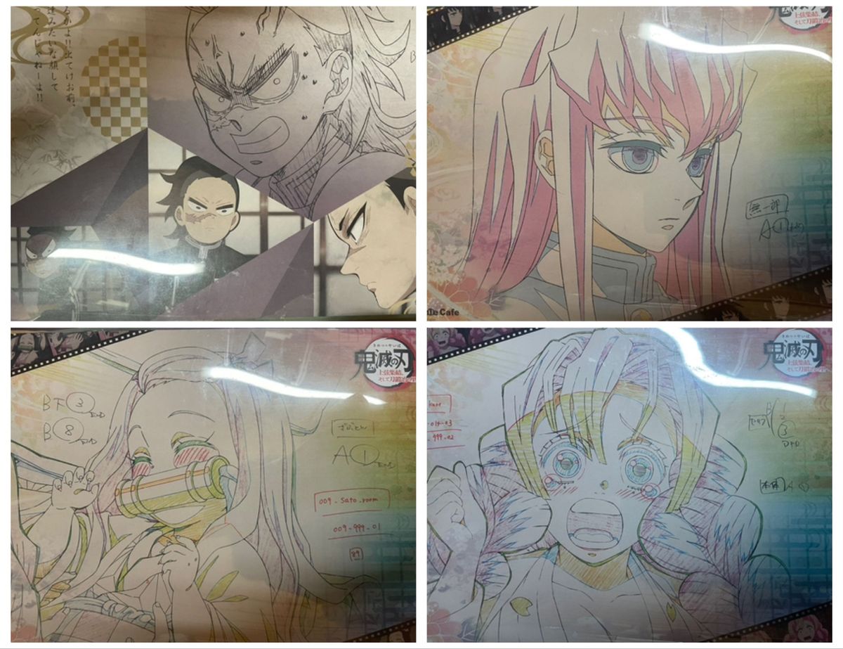 鬼滅の刃 刀鍛冶 ランチョンマット 10セット 過去弾 無一郎 玄弥 ufotable cafe dining