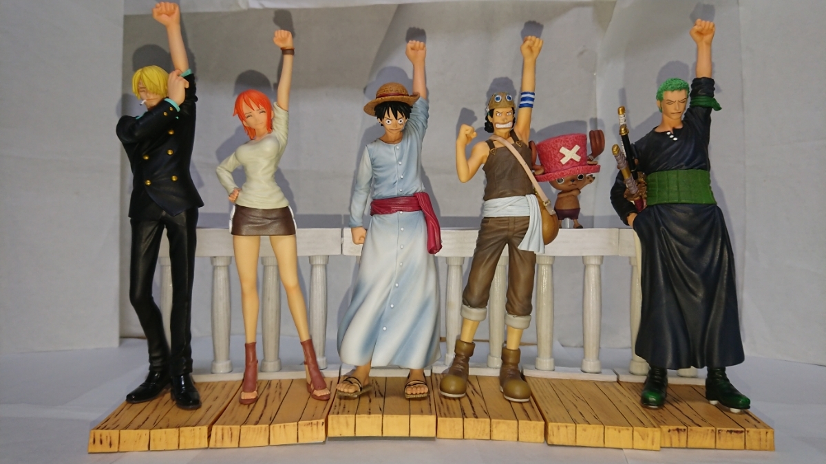 One Piece Dramatic Showcase 1st Season Sanji Zoro Chopper Usopp Rufi Figure Gong Matic Showcase Alaba Start Real Yahoo Auction Salling