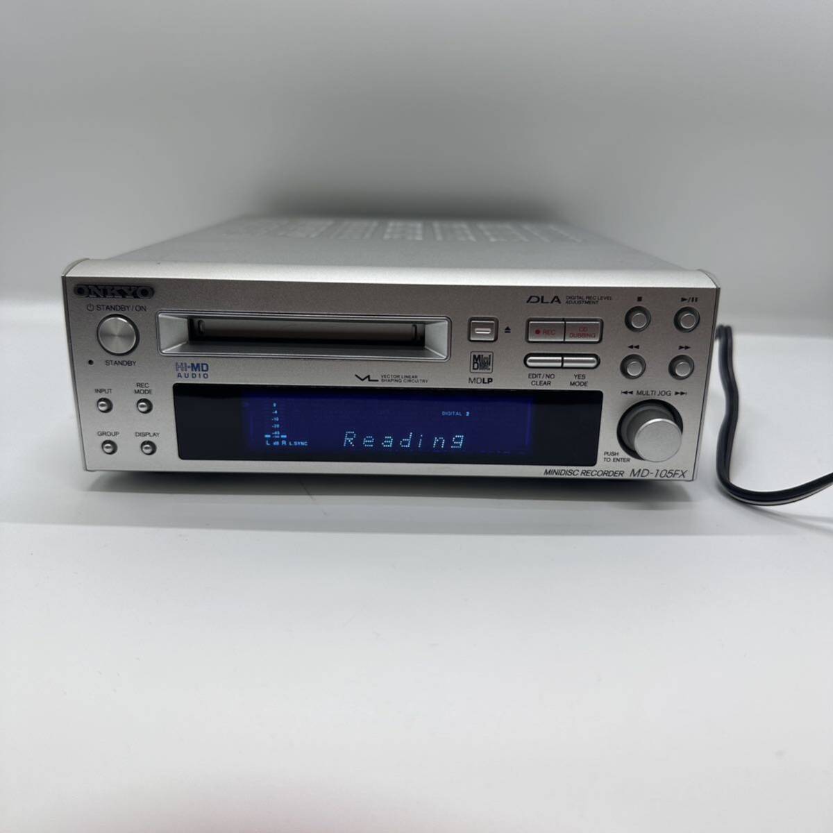 ONKYO　オンキヨー　MD-105FX　HI-MDレコーダー　ジャンク ONKYO オンキョー MD-105FX Hi-MD MDレコーダー ジャンク【管822X