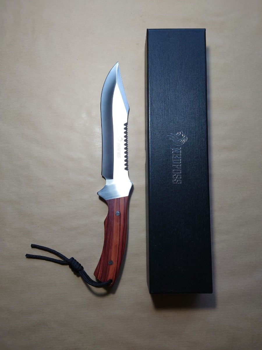 新品 未使用】NedFossフルタング構造 シースナイフ アウトドア用 新品 未使用】NedFossフルタング構造 シースナイフ アウトドア用
