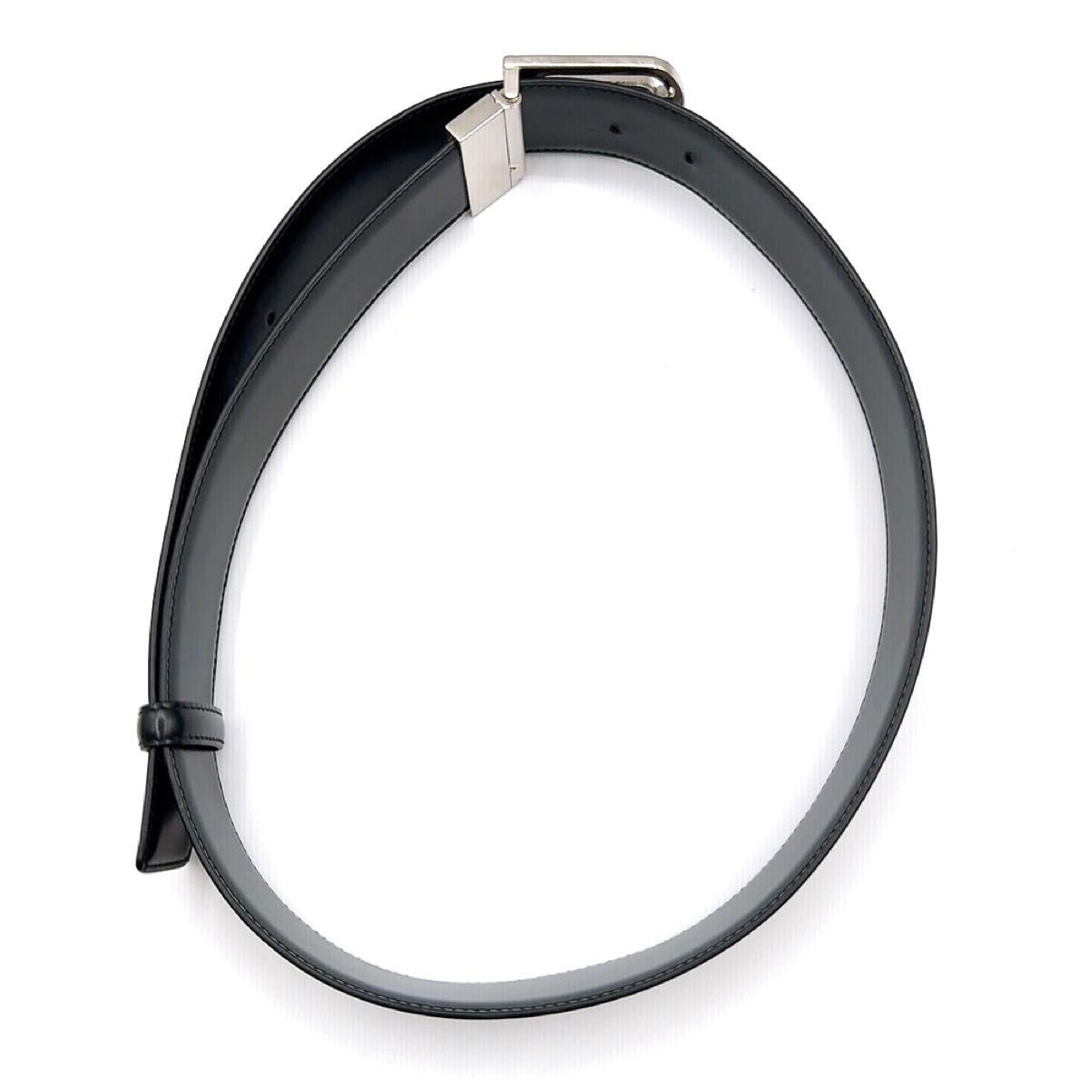 GUCCI ブラックレザーベルト 95/38 グッチ GUCCI リバーシブルベルト レザー GGキャンバス 95/38 黒