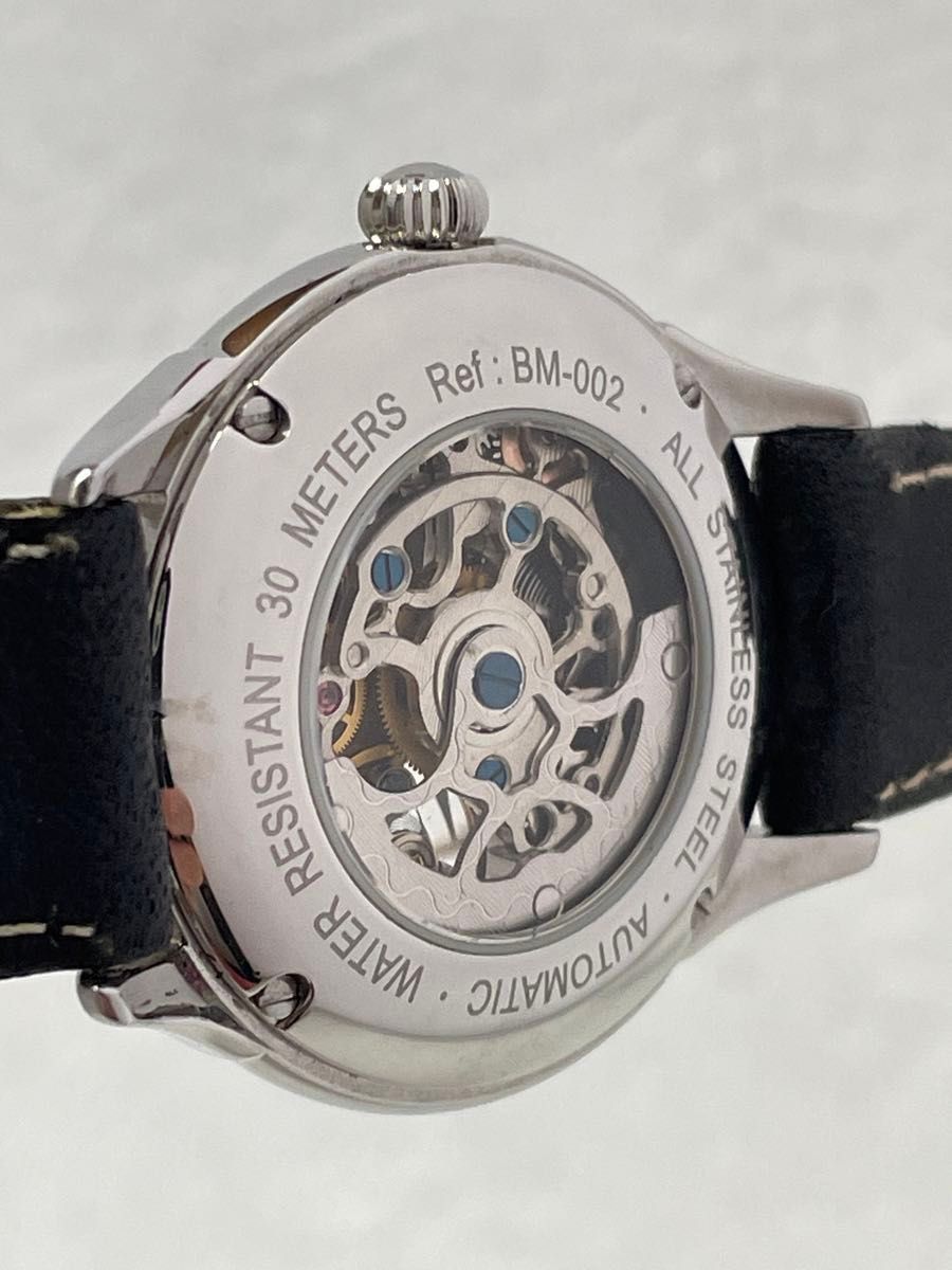 美品】BULMAR バルマー スケルトン 自動巻き【BM-002】スモセコ 美品】BULMAR バルマー スケルトン 自動巻き【BM-002】スモセコ