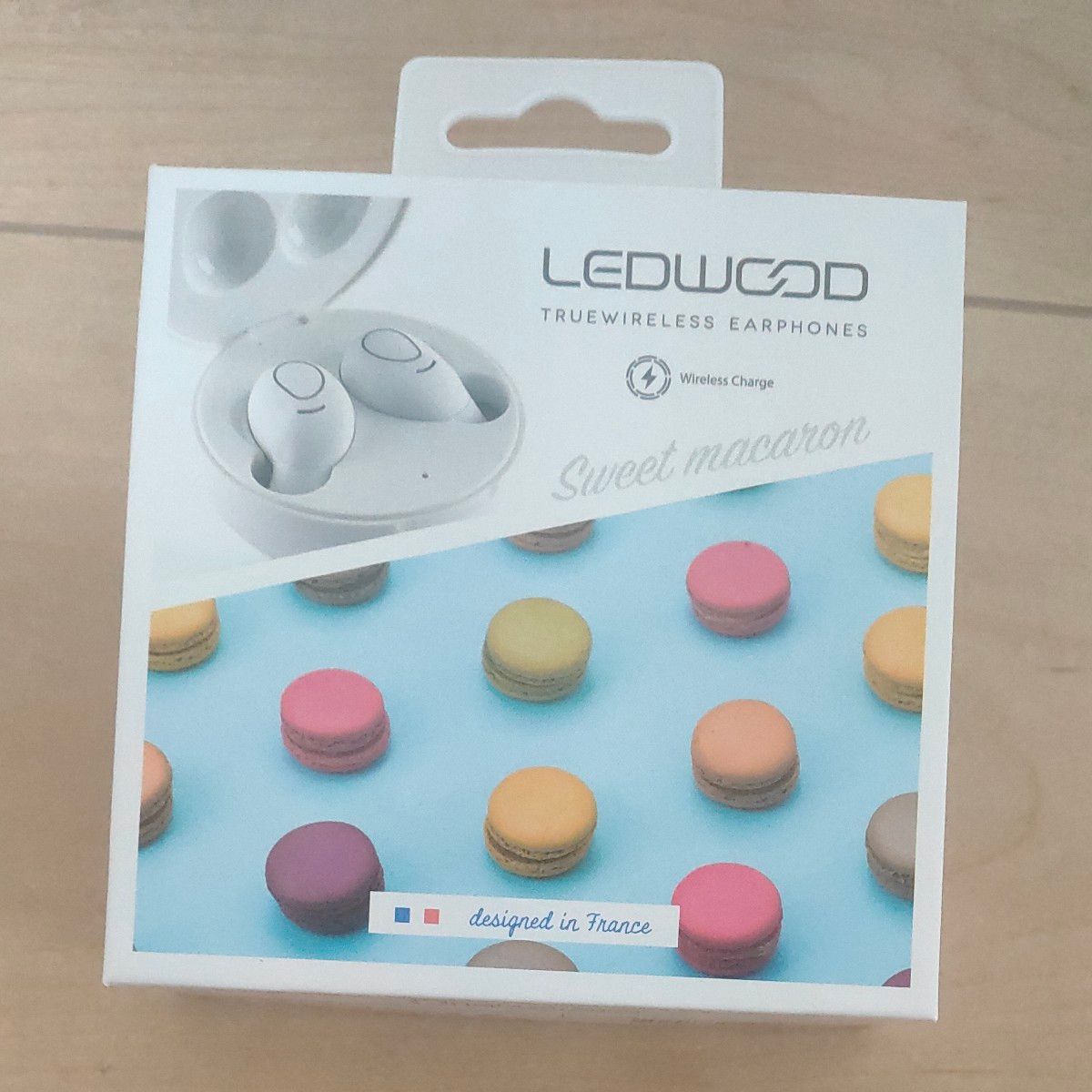 【最安値】LEDWOOD SWEET MACARON (ホワイト) 完全ワイヤレスイヤホン Bluetoothイヤホン