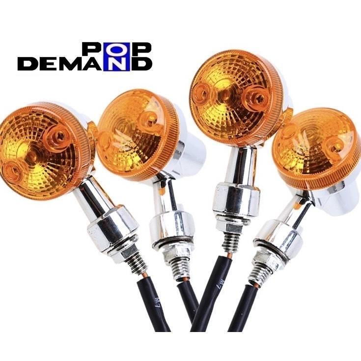 ◆即納◇汎用 メッキ ミニウインカー 12V Z2タイプ 1臺分4個セット RD350 RD400 RZ350 RZ350R XZ400 SR400 SRX400