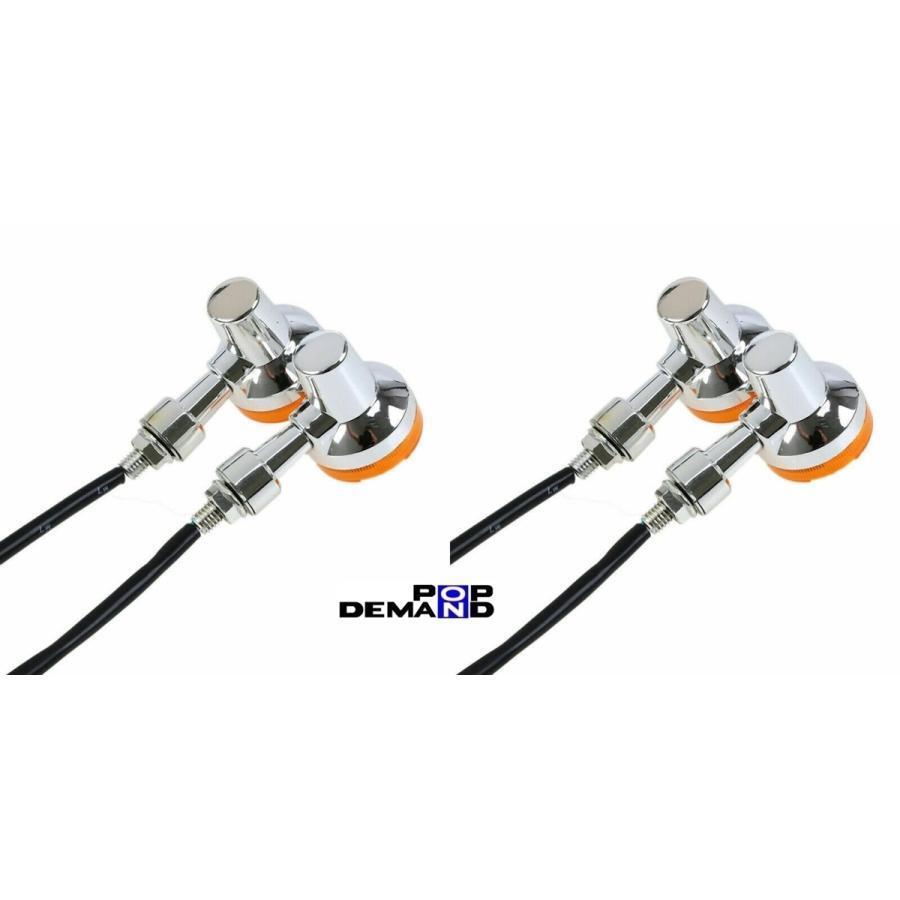 ◆即納◇汎用 メッキ ミニウインカー 12V GSタイプ 1臺(tái)分4個(gè)セット アドレスV100 アドレスV100 タイプS