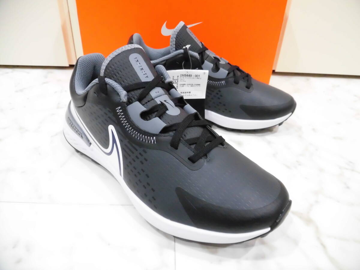 【新品未使用タグ箱付】 NIKE INFINITY PRO 2 W(ワイド) ナイキ インフィニティ PRO 2 27.0㎝ DM8449-001 NIKE GOLF ゴルフシューズ ゴルフ