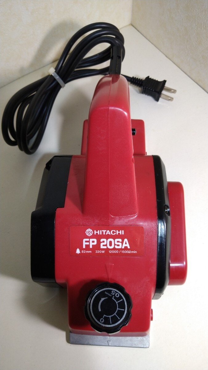 動作確認済 日立工機 電動カンナ FP20SA 幅82㎜ 深さ0 5㎜ 二段 動作確認済 日立工機 電動カンナ FP20SA 幅82㎜ 深さ0 5㎜ 二段