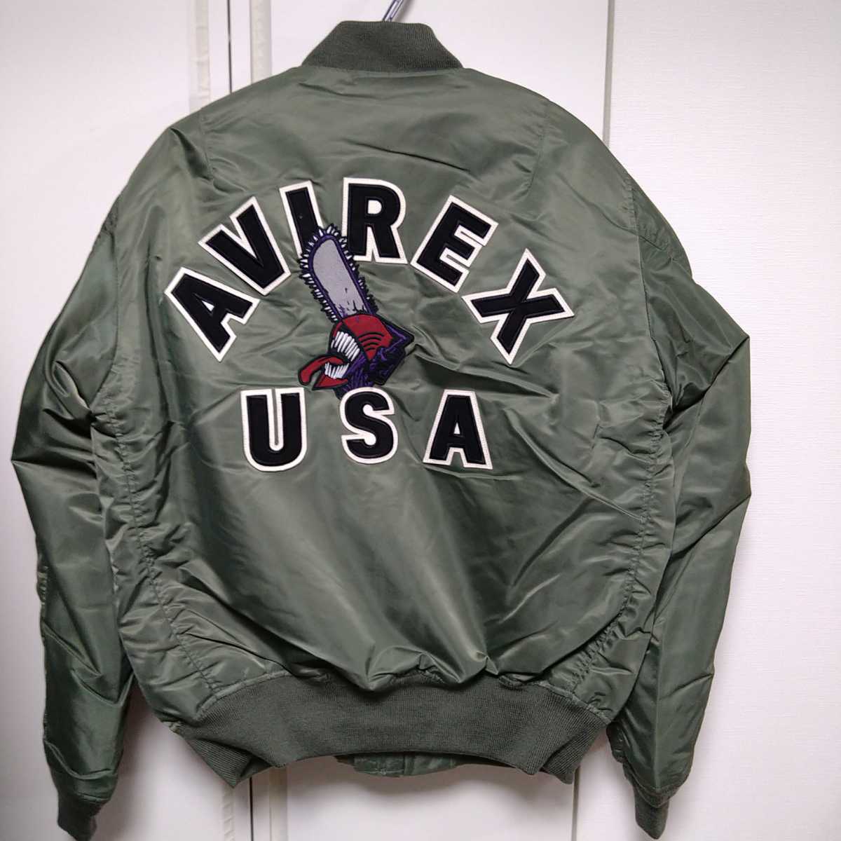 AVIREX USA/メンズM/限定品/チェンソーマン/ONE MADE/コラボMA-1 AVIREX USA/メンズM/限定品/チェンソーマン/ONE MADE/コラボMA-1