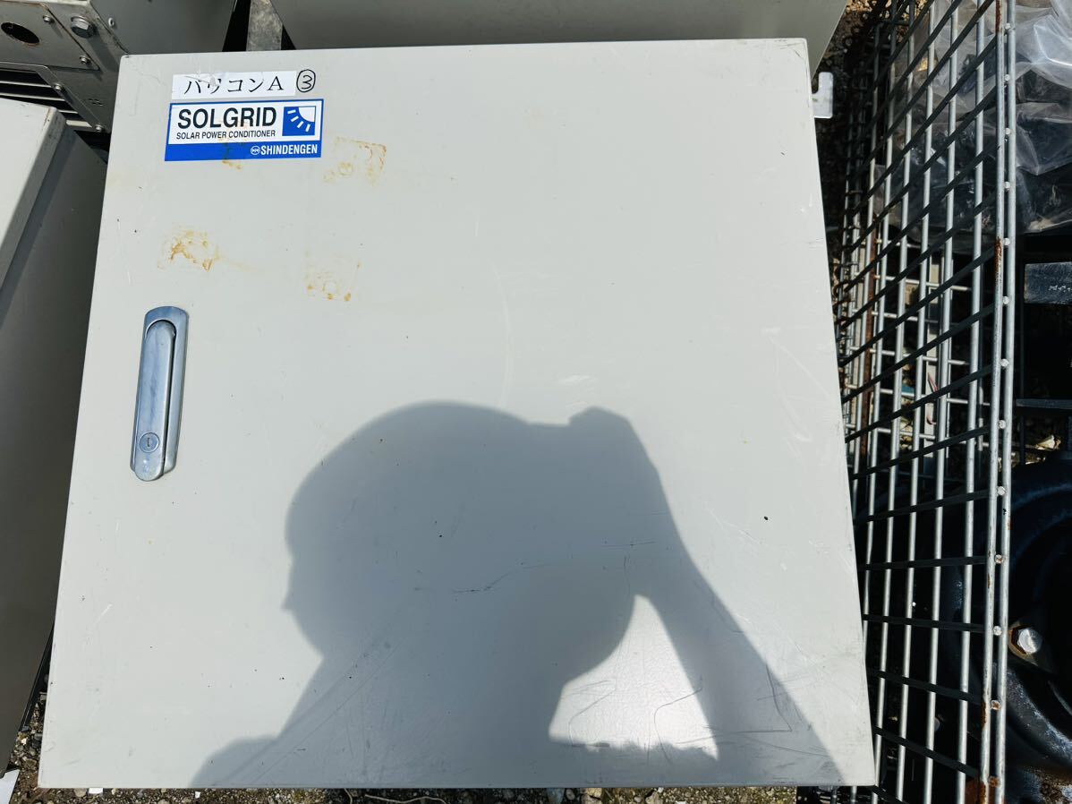 太陽光発電用10kwパワーコンディショナ③ 西濃運輸支店止め(パレット発送 )◎ジャンク品 PVS010T200 2013年製