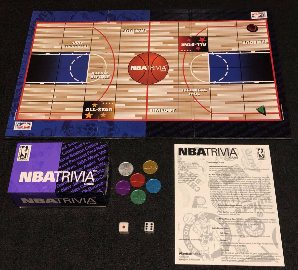 (C)1993年製NBA TRIVIA GAMEトリビアNBAオフィシャル公式ゲームOFFICIAL LICENSED選手カード名鑑93年製オールド90年代ビンテージ90sバスケ_画像2