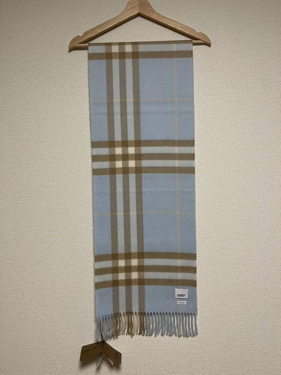 BURBERRY バーバリー マフラー カシミア100% タグ付き未使用品 BURBERRY バーバリー マフラー カシミア100% タグ付き未使用品