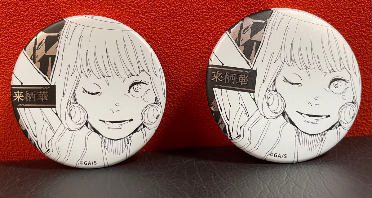 コレクション缶バッジ WJ50周年展 六道骸 2点セット 呪術廻戦展 缶バッジ 来栖華 2点 デコレクション缶バッジ