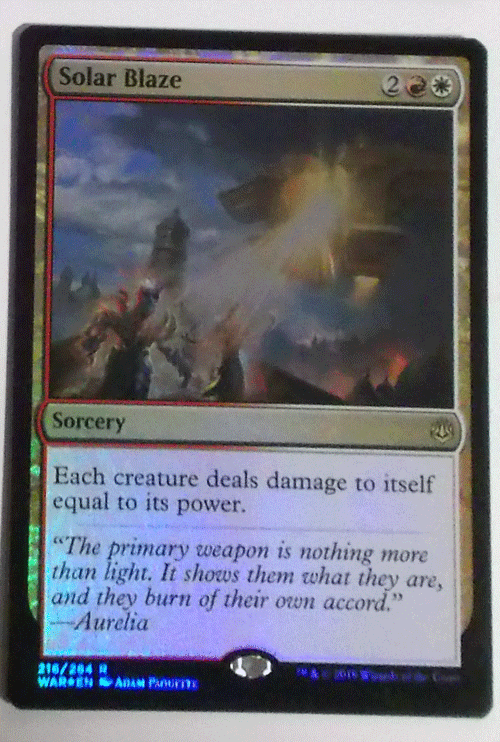 MTＧ英語/foil/Solar Blaze(陽光の輝き)/灯争大戦/レア_画像1