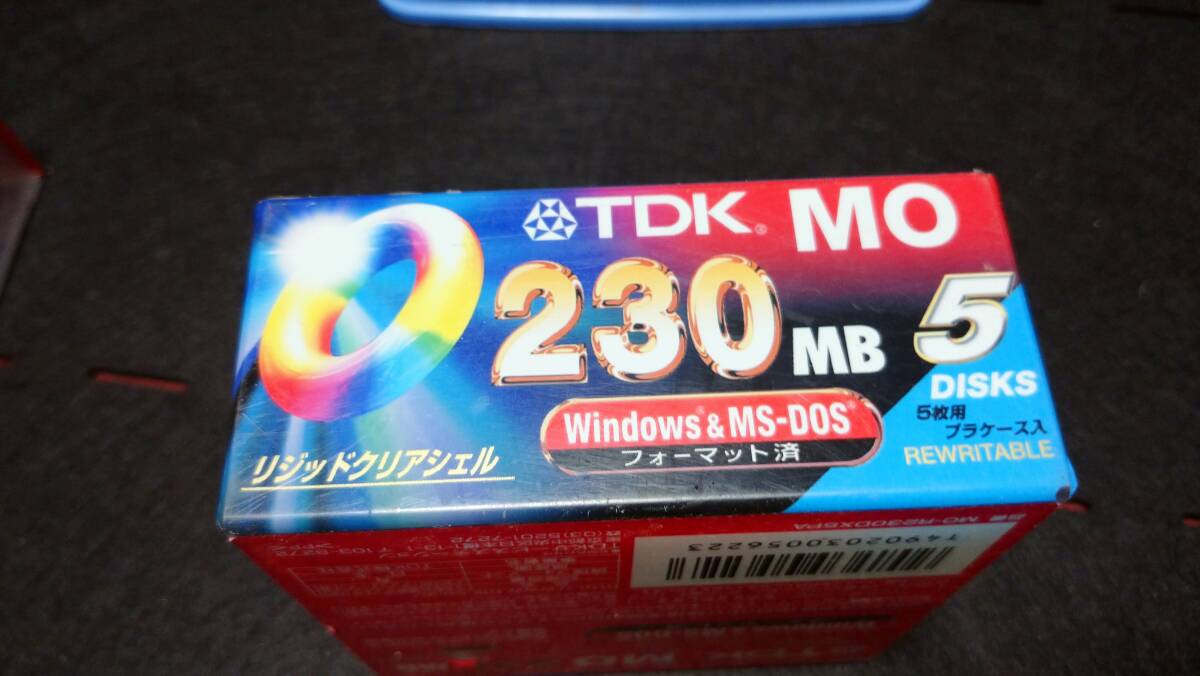 MO 10 sheets 230MB memory . body TDK wistaria miscellaneous goods A- 1