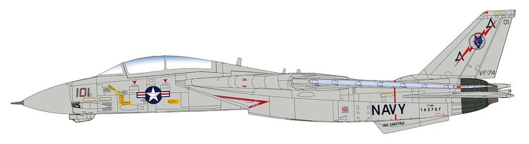 HOBBY MASTER（ホビーマスター） F-14A トムキャット 第74戦闘飛行隊 ビ・デビラーズ HA5215【新品未開封】_画像1