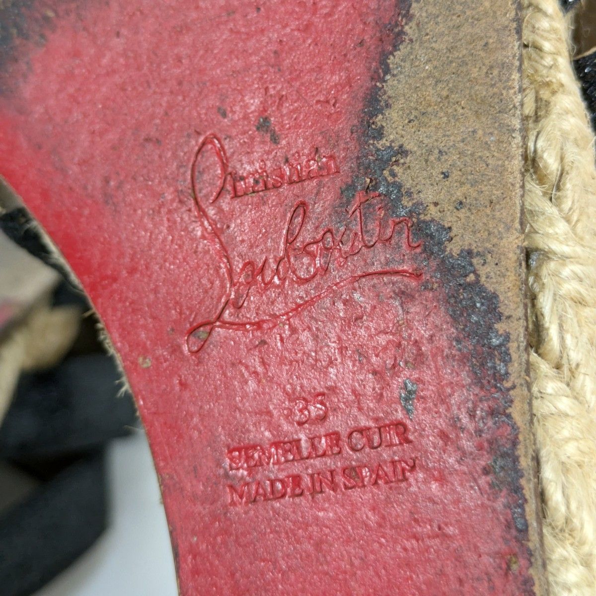 Christian Louboutin クリスチャンルブタン リボン ウェッジ Christian Louboutin クリスチャンルブタン リボン ウェッジ