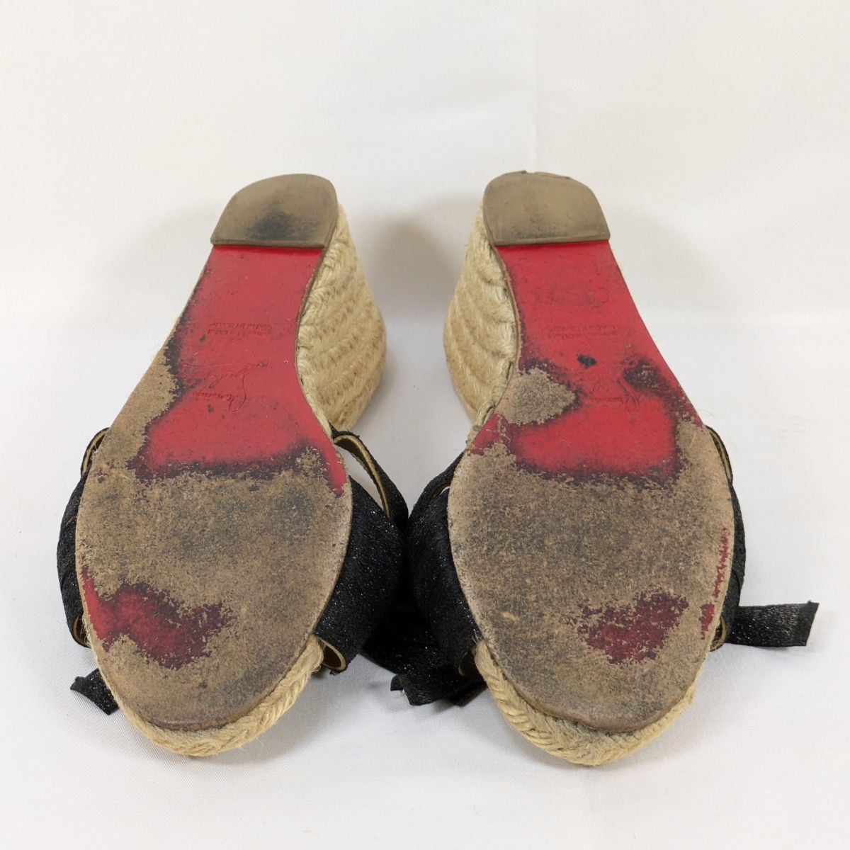 Christian Louboutin クリスチャンルブタン リボン ウェッジ Christian Louboutin クリスチャンルブタン リボン ウェッジ